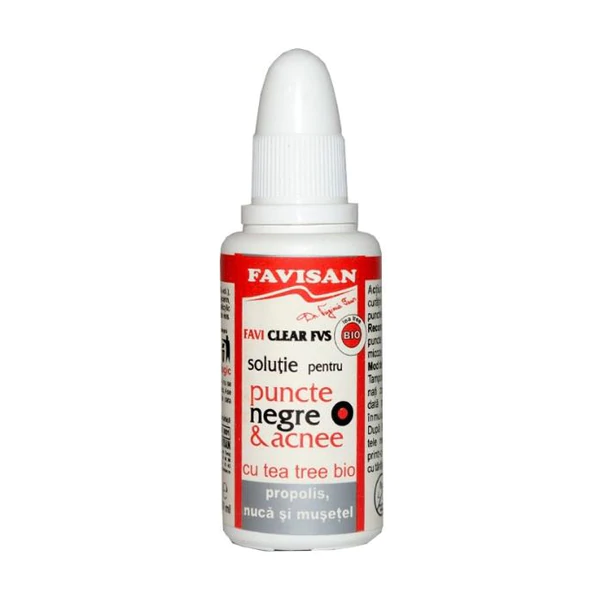 Solutie impotriva punctelor negre Activa, 30 ml, Favisan