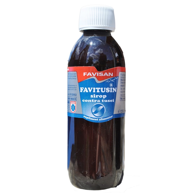 Sirop contra tusei Favitusin, 250 ml, Favisan