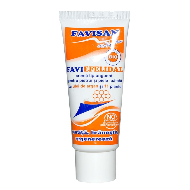 Crema tip unguent pentru pistrui si piele patata Faviefelidal, 40 ml, Favisan