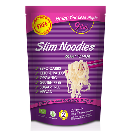 Taitei fara gluten din faina de konjac, 270 g, Slim Pasta