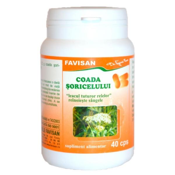 Coada Soricelului, 40 capsule, Favisan