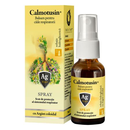 Calmotusin cu Argint coloidal fara alcool spray, 20 ml, Dacia Plant