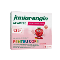 Acadele cu aroma de capsuni Junior Angin, 8 bucati, Klosterfrau