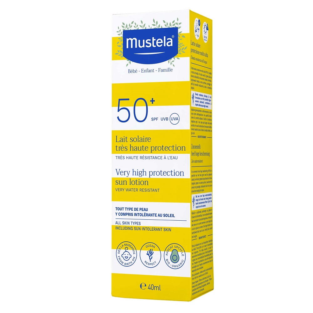 Lotiune pentru protectie solara cu SPF 50+, 40 ml, Mustela