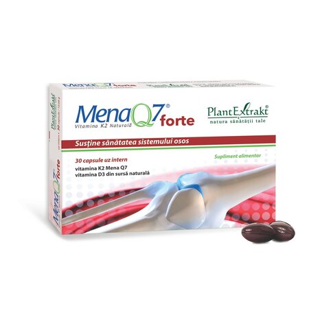 MenaQ7 forte Vitamina K2 naturală, 30 capsule, Plant Extrakt