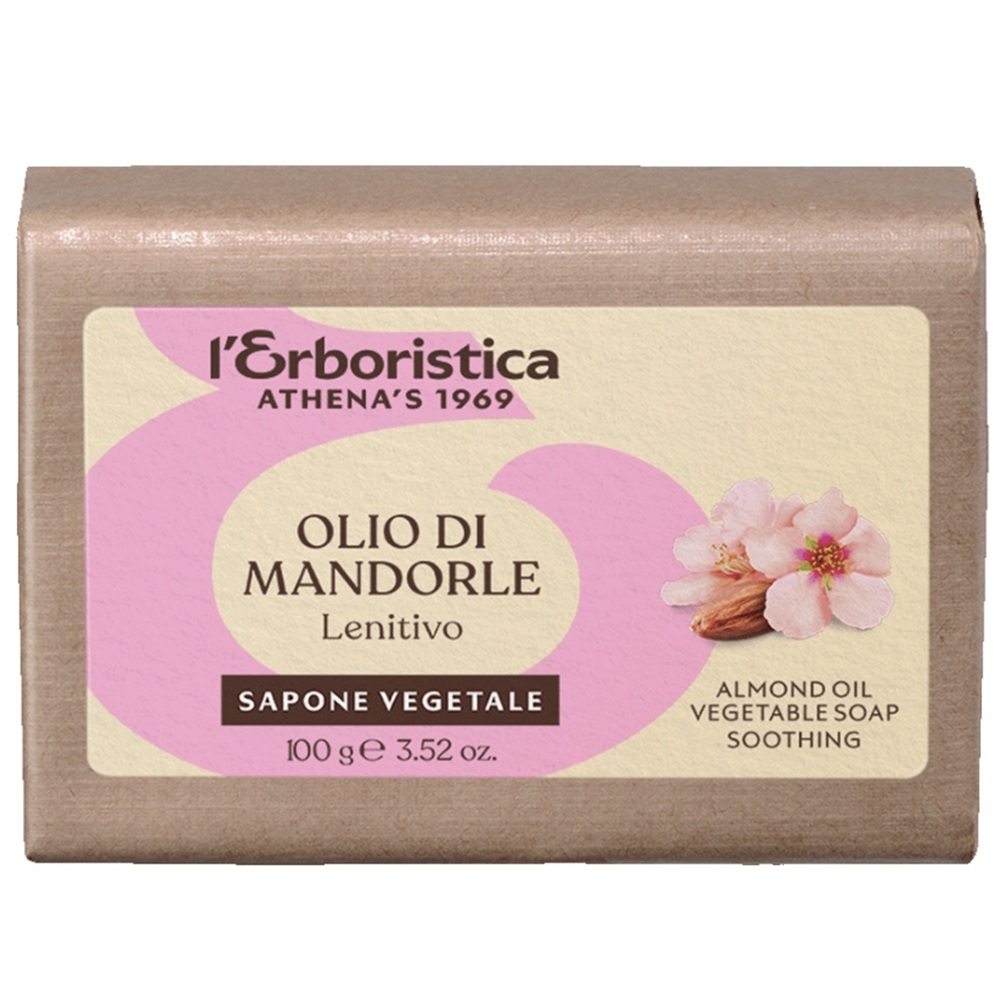 Sapun vegetal cu ulei de migdale dulci, 100 g, L’Erboristica