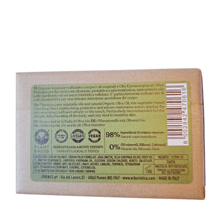 Sapun vegetal cu ulei de masline, 100 g, L’Erboristica 710782