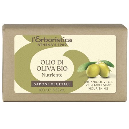 Sapun hranitor vegetal vegan cu ulei masline, 100 g, L’Erboristica