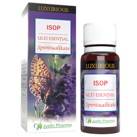 Ulei esential de Isop Spiritualitate Luxurious, 10 ml, Justin Pharma
