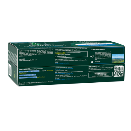 Set fiole anti-caderea parului 2 in 1 Triphasic Reactional, 12 fiole x 5 ml, Rene Furterer 645197