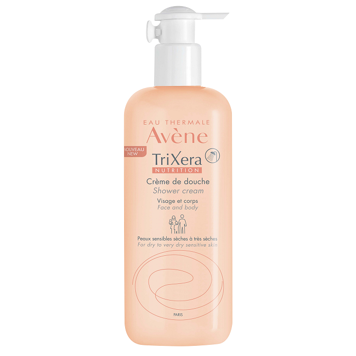 Crema de dus hidratanta pentru piele sensibila si uscata Trixera Nutrition, 500 ml, Avene