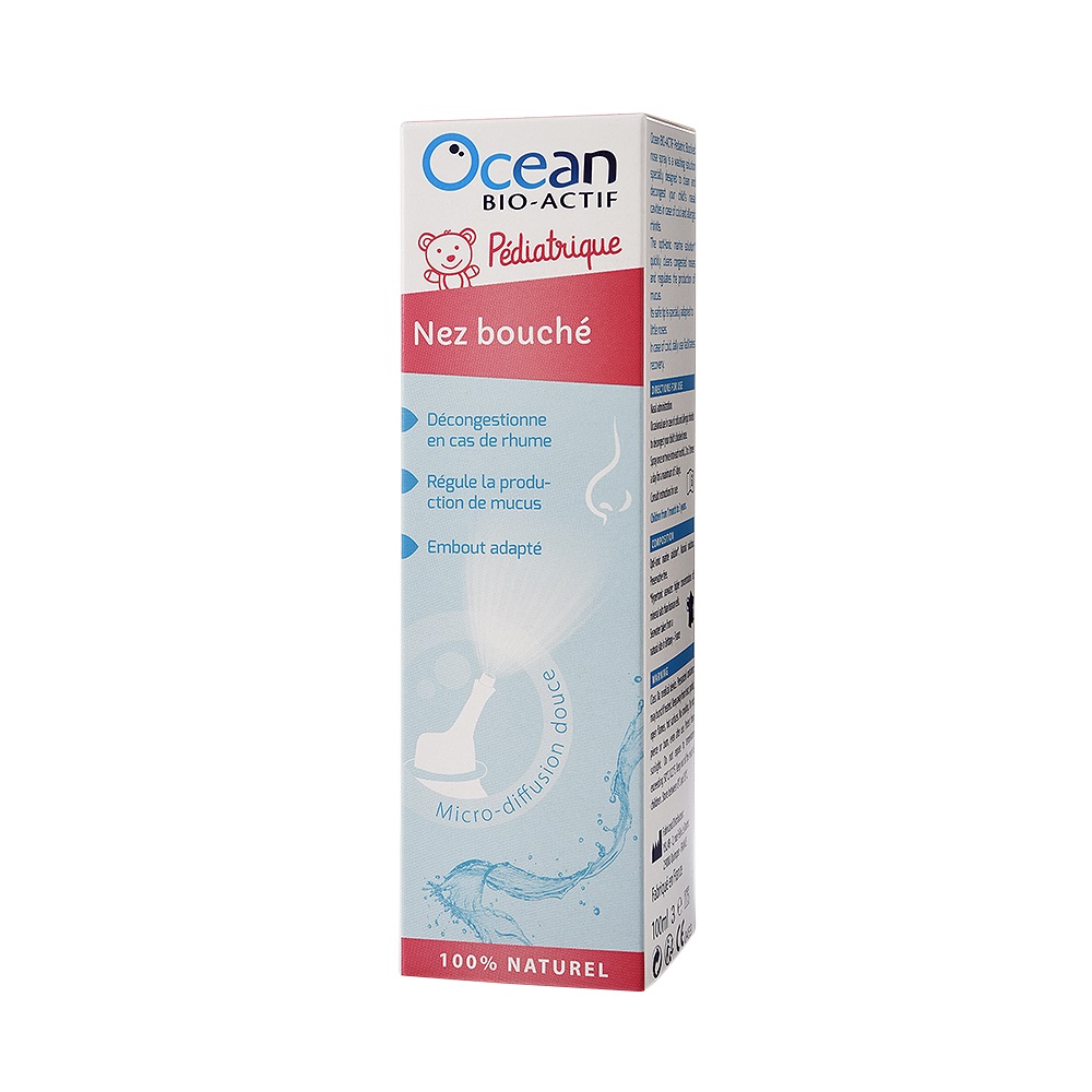 Ocean BIO-ACTIF Pediatric Nas infundat, Apa de mare hipertonica pentru copii, 100ml, Yslab