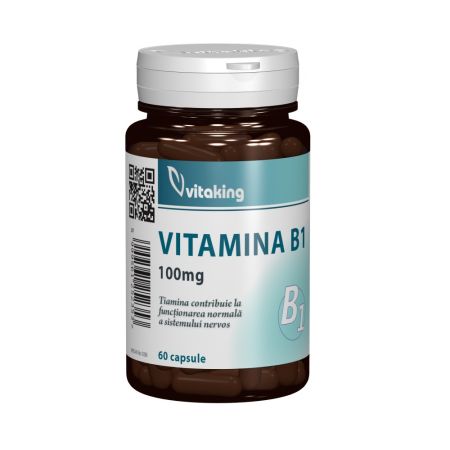 Vitamina B1, 100 mg, 60 capsule, Vitaking