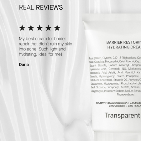 Crema ultra-hidratanta, Barrier Restoring Hydrating Cream, 50 ml, Transparent Lab 645738