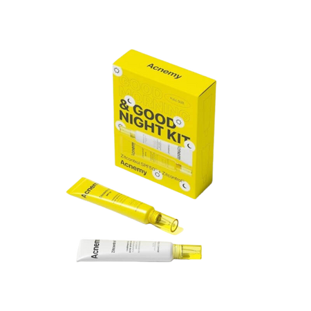 Rutina pentru tenul predispus la acnee, Good Morning & Good Night Kit, 80 ml, Acnemy
