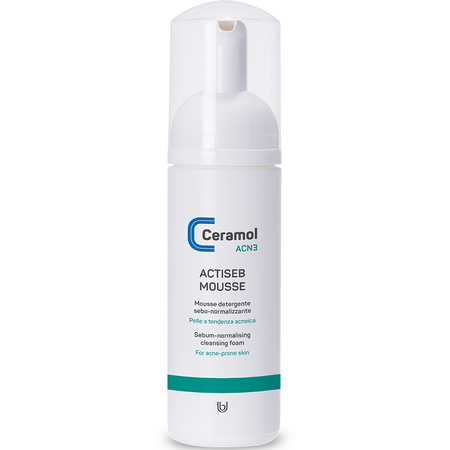 Spuma de curatare pentru acnee si piele grasa ACNE, 150 ml, Ceramol