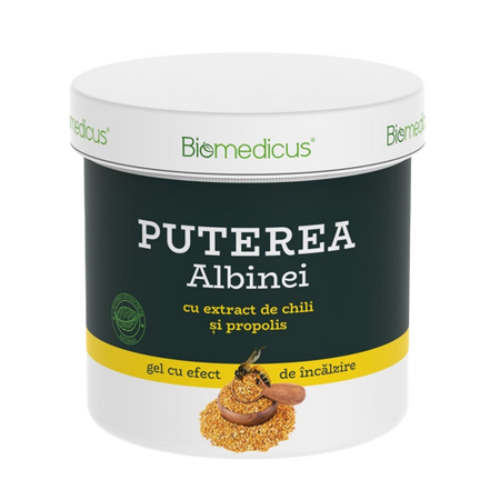 Gel cu extract de chili si propolis Puterea Albinei, 250 ml, Biomedicus