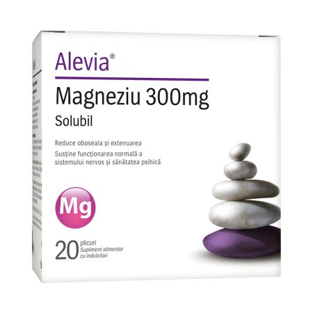 Magneziu 300mg, 20 plicuri, Alevia