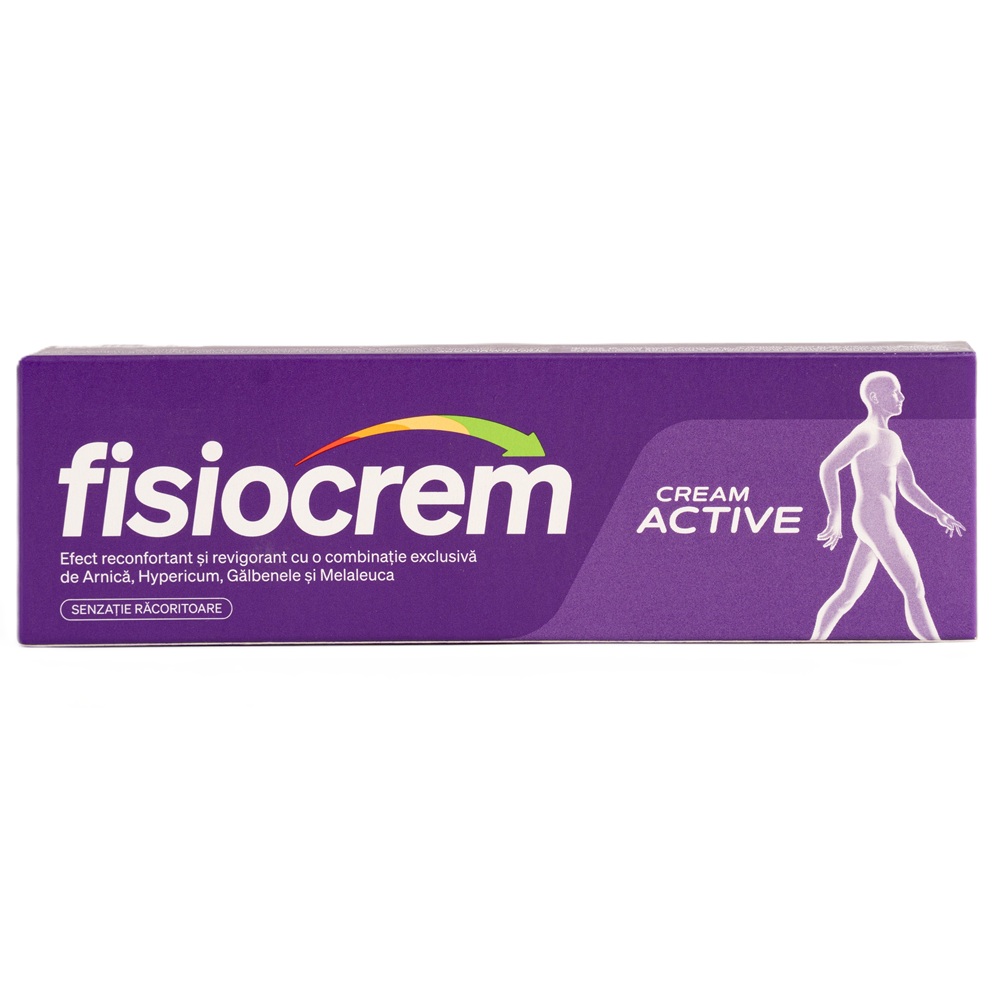 Crema cu efect reconfortant, calmant si revigorant Fisiocrem Cream Active, 60 ml, Uriach