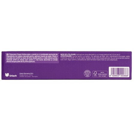 Crema cu efect reconfortant, calmant si revigorant Fisiocrem Cream Active, 60 ml, Uriach 721388