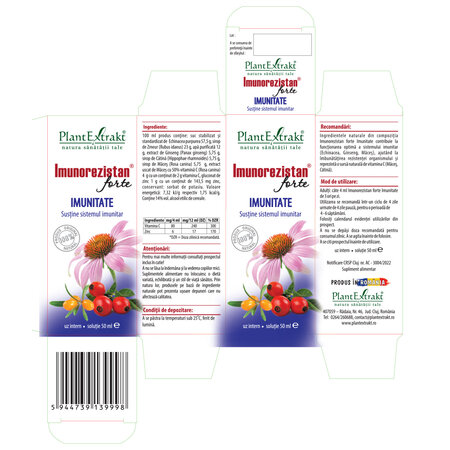 Imunorezistan Imunitate Forte, 50 ml, Plant Extrakt 734074