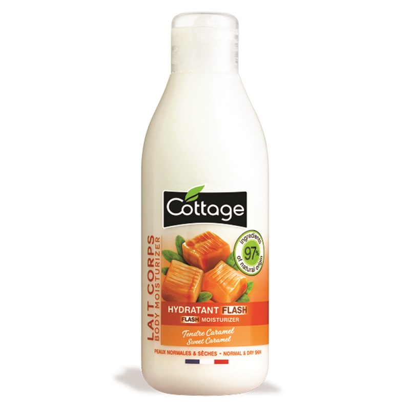 Lapte de corp hidratant Sweet Caramel, 200 ml, Cottage