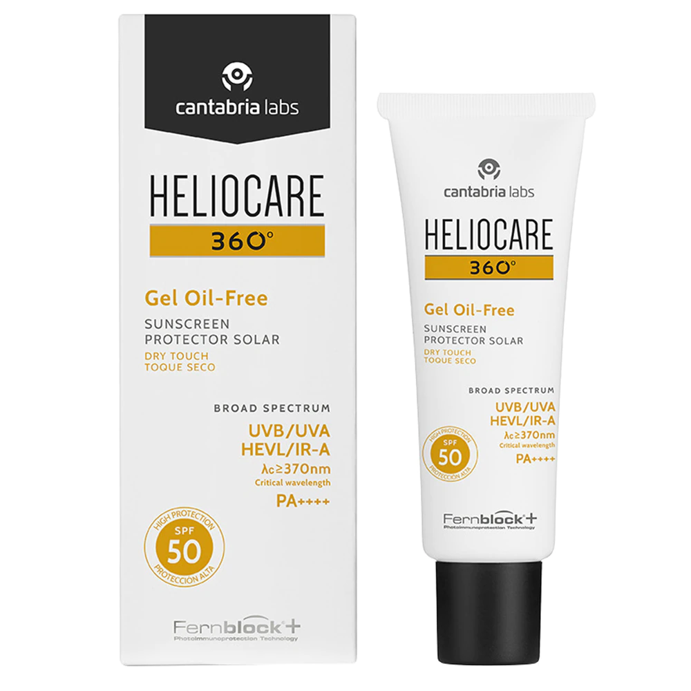 Gel cu textura uscata pentru protectie solara cu SPF 50 Heliocare 360, 50 ml, Cantabria Labs