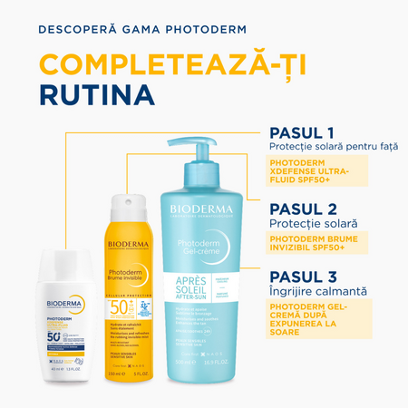 Gel-crema dupa expunerea la soare Photoderm, 500 ml, Bioderma 736575