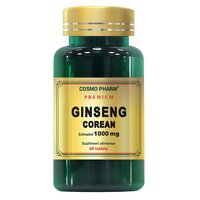 Premium Ginseng Corean, 1000 mg, 60 tablete, Cosmopharm
