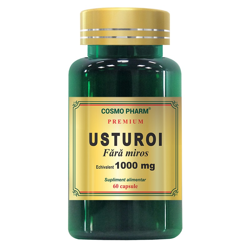 Premium Usturoi fara miros 1000 mg, 60 capsule, Cosmopharm