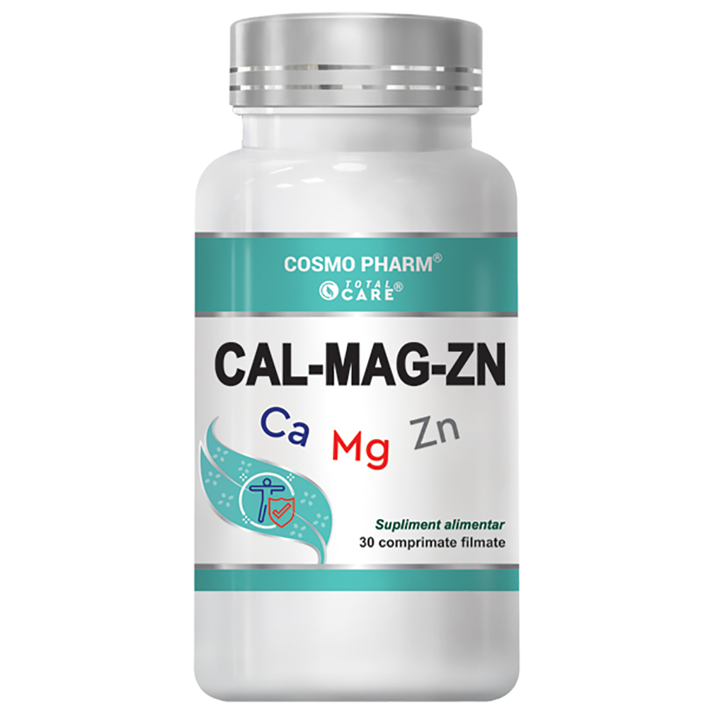 Cal Mag Zinc, 30 comprimate filmate, Cosmopharm