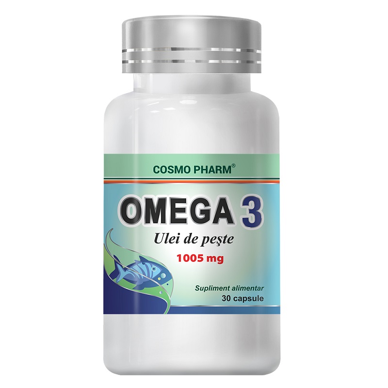 Omega 3 cu Ulei de Peste, 30 capsule, Cosmopharm