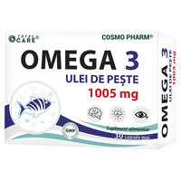 Ulei de peste Omega 3, 30 capsule, Cosmopharm