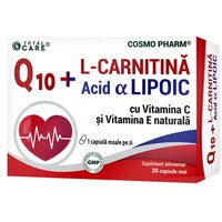 Coenzima Q10 + L-Carnitina + Acid alfa lipoic, 30...