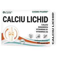 Calciu lichid, 30 capsule moi, Cosmopharm