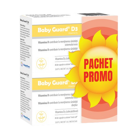 Pachet Baby Guard D3, 40+40 capsule, Evital