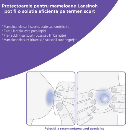 Protectoare mamelon, 24 mm, 2 bucati, Lansinoh 722752