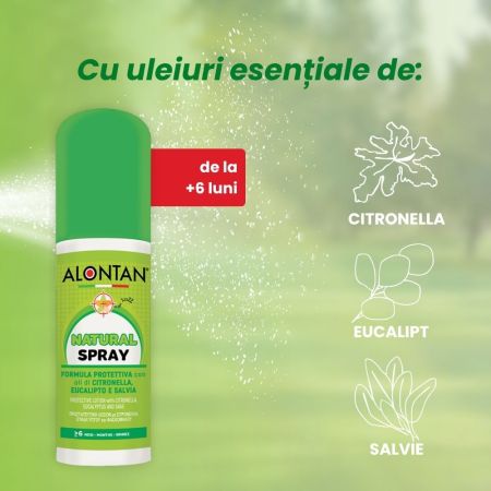 Spray Alontan Natural, de la 6+ luni, 75 ml, Pietrasanta Pharma 660029