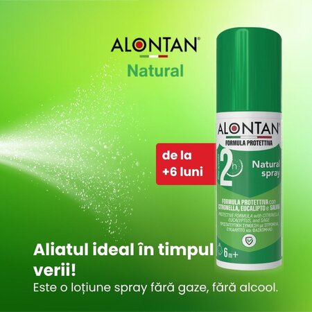 Spray Alontan Natural, de la 6+ luni, 75 ml, Pietrasanta Pharma 746072