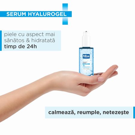 Ser hidratant cu acid hialuronic Hyalurogel, 30 ml, Mixa 695806