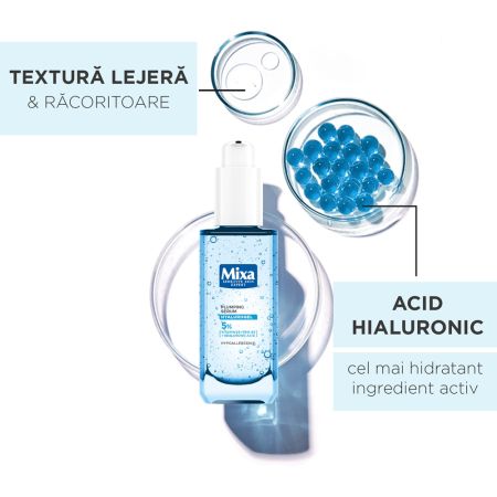 Ser hidratant cu acid hialuronic Hyalurogel, 30 ml, Mixa 695808