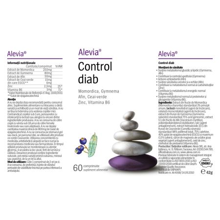 Control Diab, 60 comprimate, Alevia 698481