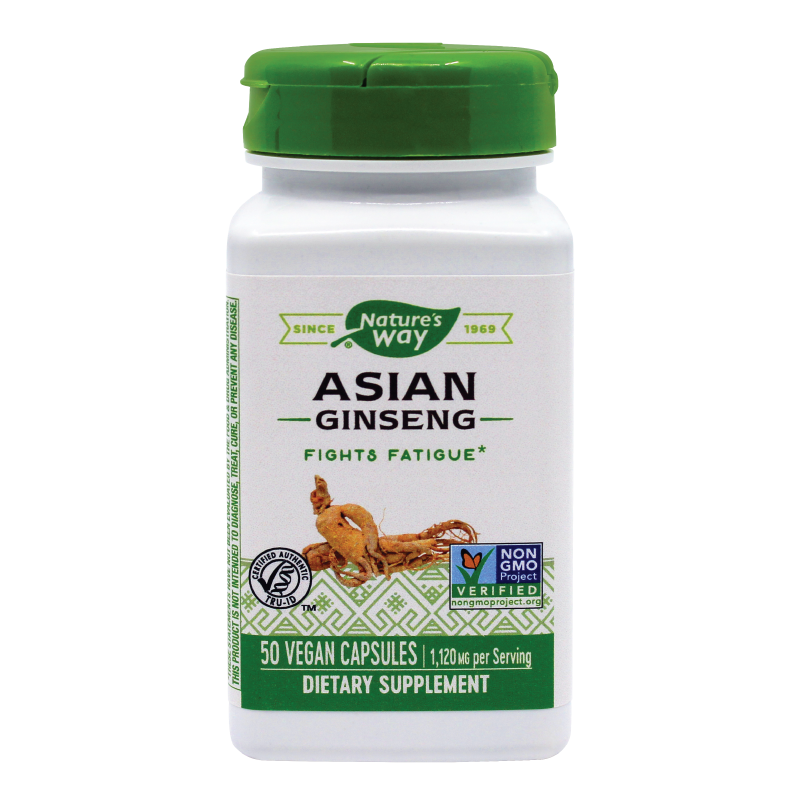 Asian Ginseng Nature's Way, 560 mg, 50 capsule, Secom