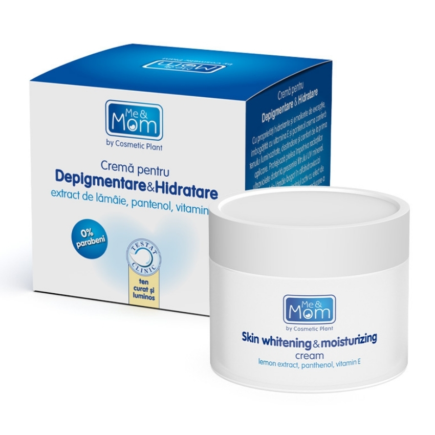 Crema pentru depigmentare si hidratare Me and Mom, 50 ml, Cosmetic Plant