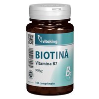 Biotina, 900 mcg, 100 comprimate, Vitaking