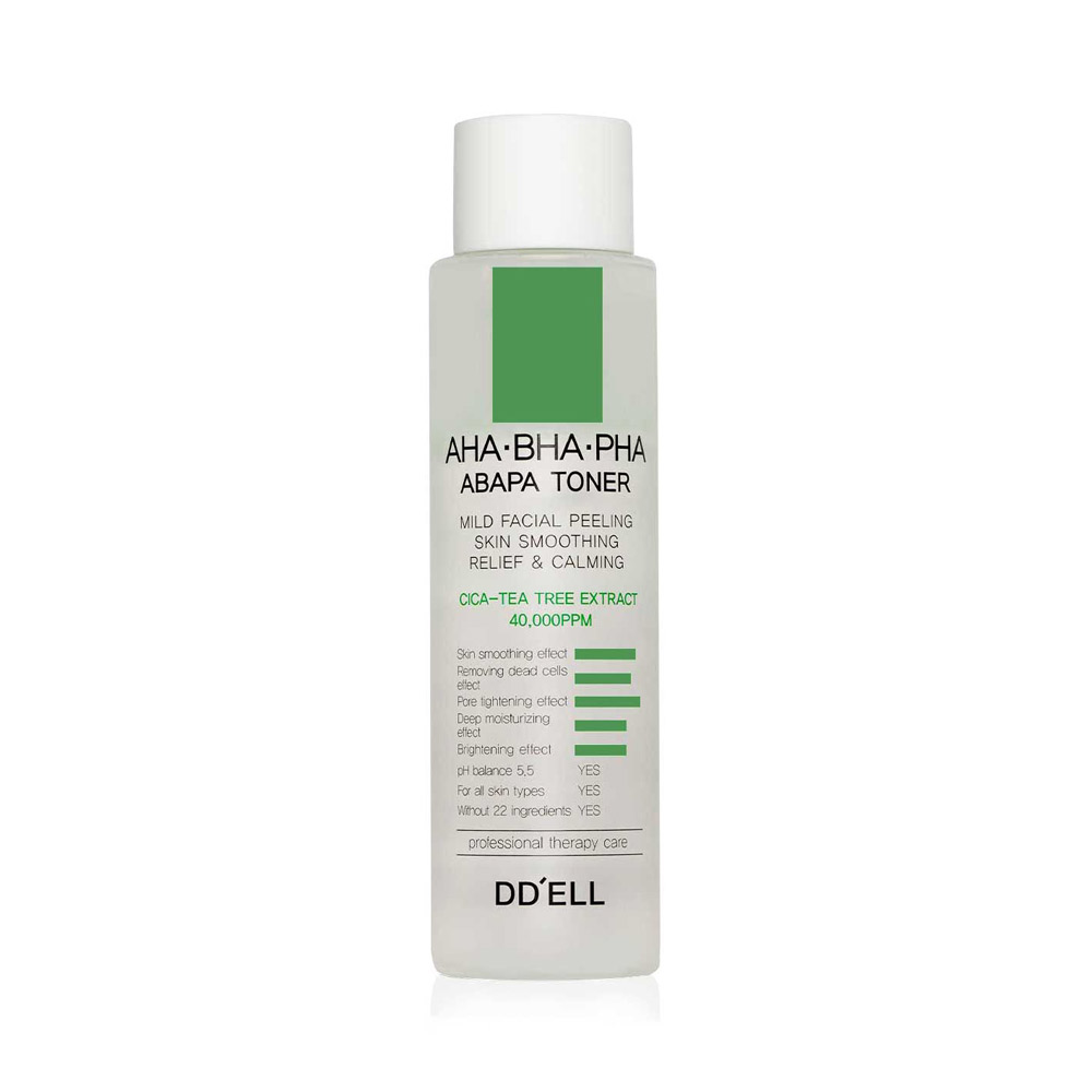 Toner delicat de exfoliere AHA BHA PHA, 150 ml, DD'ELL