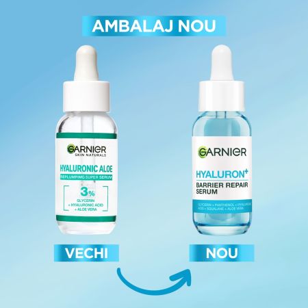 Serum cu acid hialuronic Hyaluronic Aloe Skin Naturals, 30 ml, Garnier 658083