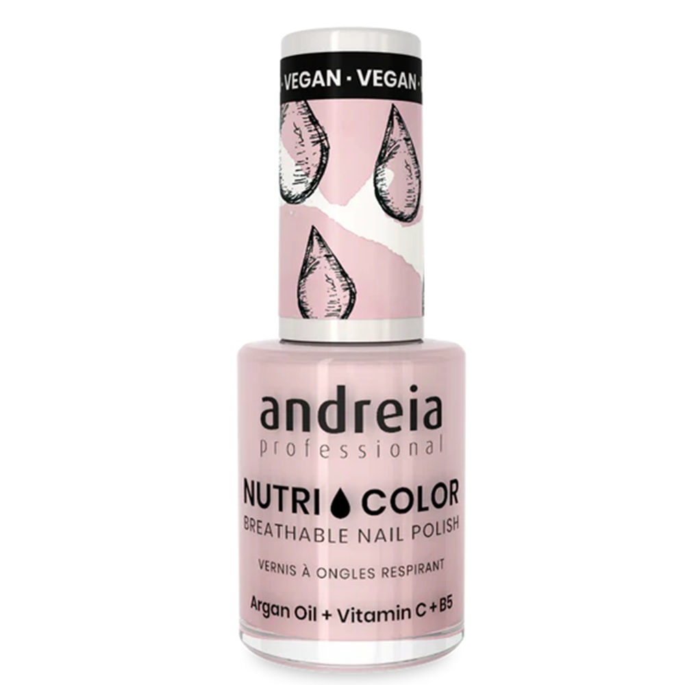 Lac de unghii Light Pink NutriColor, 10.5 ml, Andreia Professional