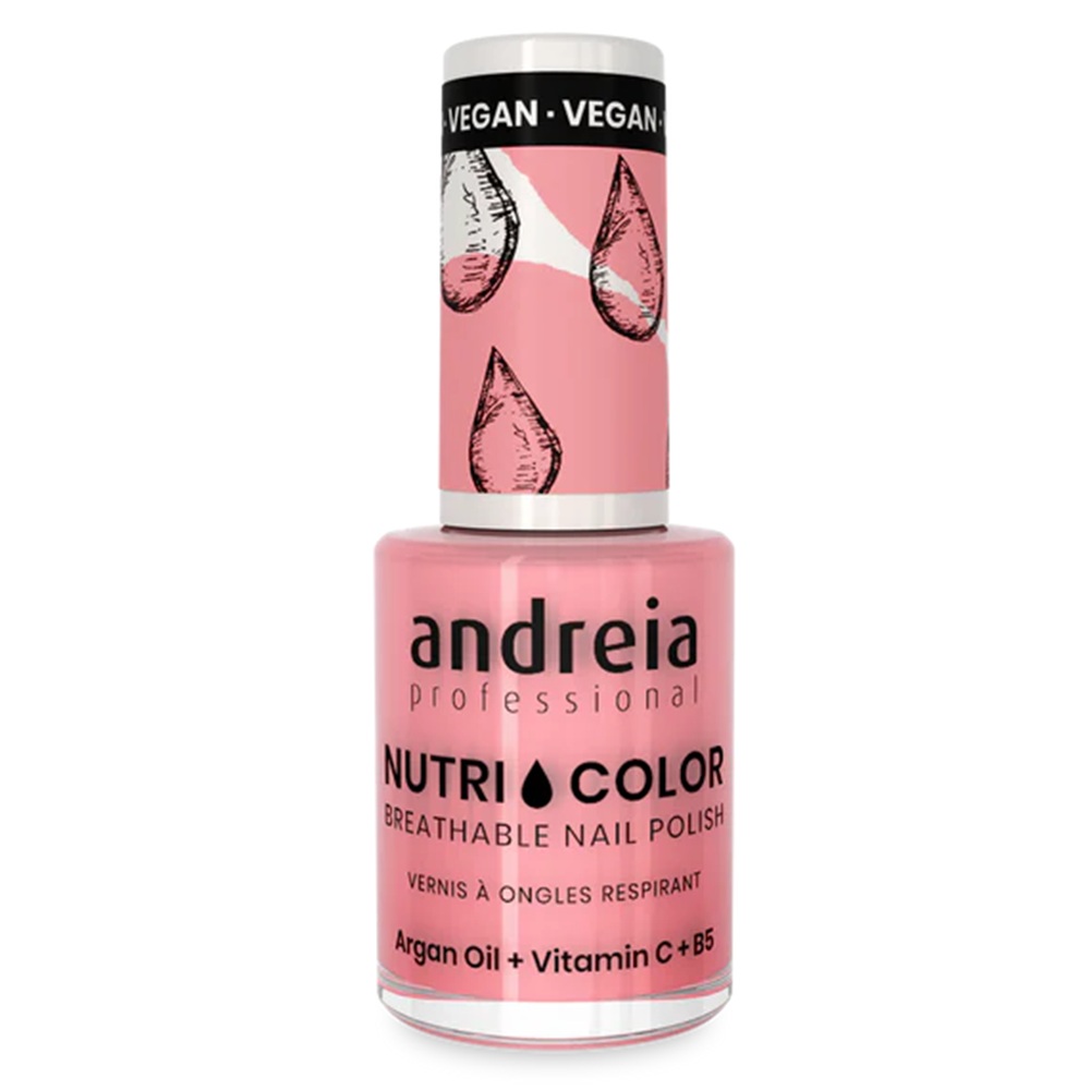Lac de unghii Cotton Candy Pink NutriColor, 10.5 ml, Andreia Professional