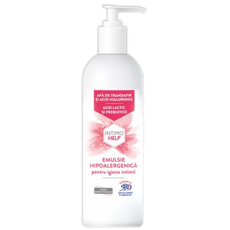 Emulsie hipoalergenica pentru igiena intima IntimoHelp, 400 ml, Zdrovit 676250